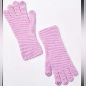 LOFT NWT Winter Ribbed Gloves - Pink